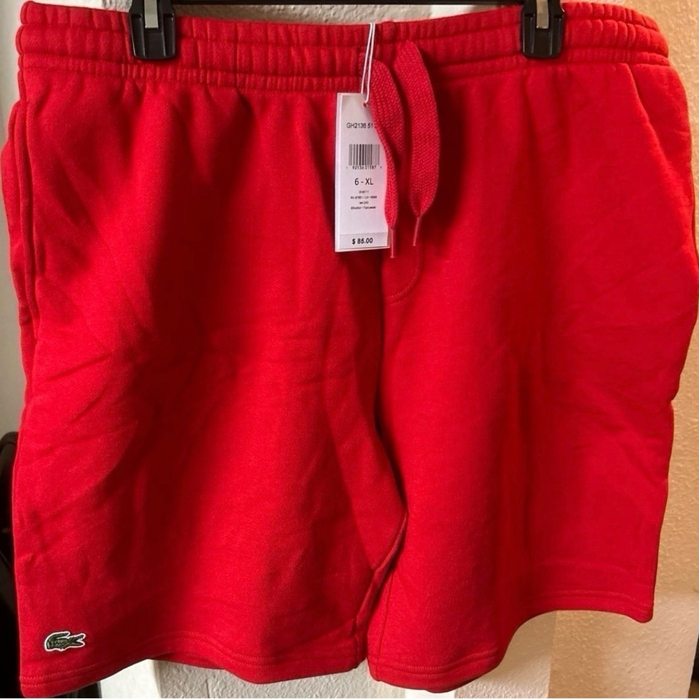 Mens Cotton Fleece Shorts by Lacoste